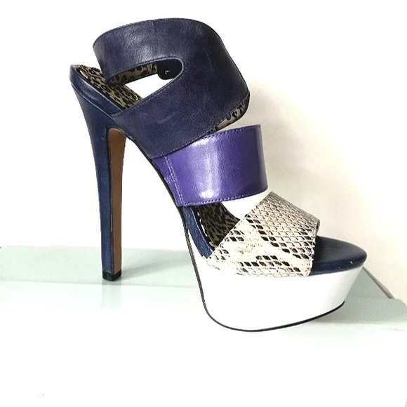 New Leather Jessica Simpson Stilettos Size 5.5 - Picture 2 of 6